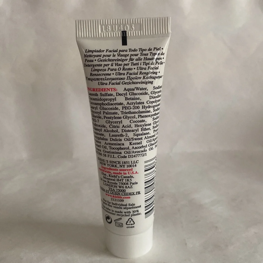 KIEHL’S Ultra Facial Cleanser 1oz NIP Travel Size